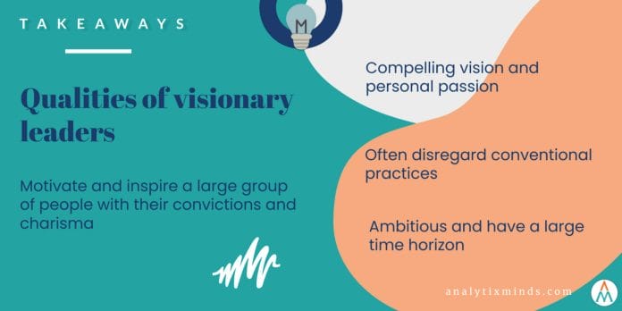 Top qualities of visionary leadership